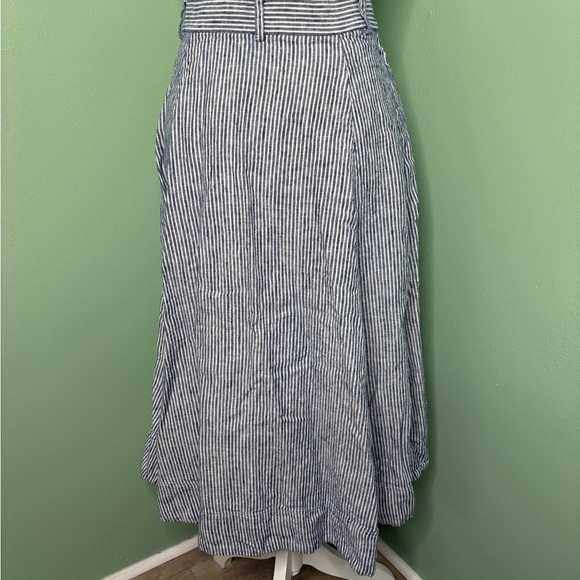 Ralph Lauren Navy Striped A-Line Skirt - Picture 3 of 5